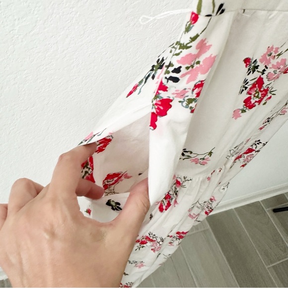 LAST CHANCE Rebecca Taylor Marguerite Floral Dress Off The Shoulder Poplin - Picture 10 of 12